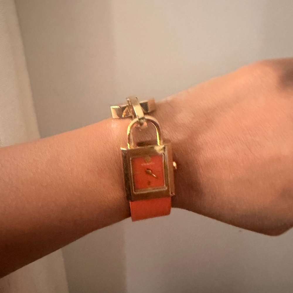 Tory Burch Surry Women's Watch with Gold and Orange Accents